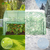 Serre de jardin hivernage murale adossee avec bache PE 300x100x180cm vert - vounat.shop