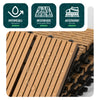 Lot de 16 dalles clipsables exterieures 30x30cm en Composite WPC Couleur bois - vounat.shop