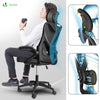 Fauteuil de Bureau Ergonomique pivotant avec appui tête et dossier toile respirant Noir - vounat.shop