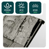 Lot de 175 pcs Bordure de jardin imitation pierre facile a installer 26.7m gris - vounat.shop
