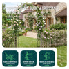 Lot de 4 Arche de jardin pour plantes grimpantes 140x37x240cm en metal Noir - vounat.shop
