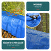 Bâche de Protection en Polyéthylène resistant et impermeable 180g/m² bleu 6x8m - vounat.shop