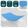 Marche pied antiderapant salle de bain empilable 43x33x11cm PP EVA bleu - vounat.shop
