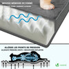 Matelas panier pour chien avec tapis gel rafraichissant amovible 115x80cm - vounat.shop