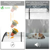 Auvent de porte marquise 200x80 cm transparent en Polycarbonate anti UV Noir - vounat.shop