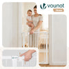 Barriere de securite a pression sans percage Largeur 75-82cm Metal blanc - vounat.shop