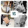 Chariot de courses 2 roues pliable 59L gris - vounat.shop