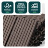 Lot de 16 dalles clipsables exterieures 30x30cm en Composite WPC Marron - vounat.shop