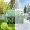 Serre de jardin hivernage murale adossee avec bache PE 200x100x180cm vert - vounat.shop