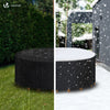 Housse salon de jardin bache de protection 420D φ190x73cm noire - vounat.shop