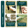 Kit cloture filet a poules PE avec piquets 12m vert - vounat.shop