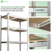 Lot de 2 etageres de rangement renforcees charge extra lourde 5 niveaux 180x90x40cm - vounat.shop