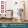 Porte serviettes sur pied en bambou 4 niveaux - vounat.shop