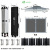 Tonnelle de jardin exterieure pliable avec moustiquaire Pop up 3.6x3.6m gris - vounat.shop
