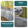 Bâche de Protection en Polyéthylène resistant et impermeable 180g/m² gris et noir 6x8m - vounat.shop