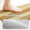 Lot de 2 Tapis de Bain Antidérapant chenille microfibre 60x90cm beige - vounat.shop