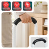 Marche pied en acier avec barre d’appui plateforme antiderapante 38x26cm blanc - vounat.shop