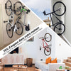 Lot de 4 supports de velo mural rangement suspendu noir - vounat.shop