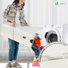 Panier a linge pliable 100L avec sac intérieur cadre bambou et couvercle beige - vounat.shop