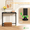 Console table style industriel en metal et MDF 75x24x75 cm Noir - vounat.shop