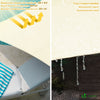 Voile d'ombrage Triangle en Polyester Imperméable avec Kit de Montage 5x5x5m Beige - vounat.shop