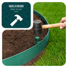 Bordure de jardin PE flexible 20M x 8 CM avec piquets vert - vounat.shop