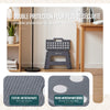 Tabouret pliant antiderapant 32x25x22 cm plastique gris - vounat.shop