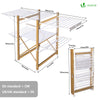 Sechoir a linge etendoir deluxe pliable Grande capacite sechage style bois blanc - vounat.shop