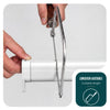Store moustiquaire pour fenetre enroulable et recoupable en pvc L150 x H160 cm Blanc - vounat.shop
