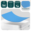 Marche pied antiderapant salle de bain empilable 50x40x10cm PP EVA bleu - vounat.shop