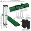 Tonnelle de jardin 3x3m pliable verte avec sac de transport - vounat.shop