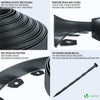 Bordure de jardin PVC flexible 20m avec piquets anthracite - vounat.shop