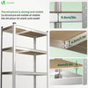 Lot de 2 etageres de rangement charge lourde robuste 5 niveaux 180x90x40cm - vounat.shop
