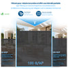 Brise vue occultant en HDPE 150g/m² 1.8x20m avec attaches de fixation anthracite - vounat.shop
