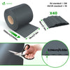 Brise vue occultant PVC 450g/m2 19cm x 70m Anthracite - vounat.shop