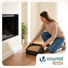 Panier Bruleur a Granules pellets pour cheminee 30x25,7x17cm metal Noir - vounat.shop
