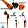 Tuyau d’Arrosage Extensible 30m avec Accessoires orange - vounat.shop