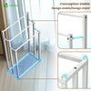 Porte serviettes sur pied autoportant 3 niveaux blanc - vounat.shop