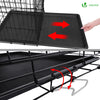 Cage pour chien pliable avec 2 portes verrouillable plateau amovible 122x75x81cm - vounat.shop