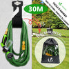 Tuyau d’Arrosage Extensible 30m avec Récipient Savon et accessoires vert - vounat.shop