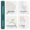 Set de Bistro en metal 1 table 2 chaises Crème - vounat.shop