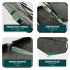 Lot de 175 pcs Bordure de jardin imitation pierre facile a installer 26.7m gris - vounat.shop