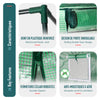 Serre de jardin Serre tomates avec porte et fenetres moustiquaire bache PE renforcee 135g/m2 200x77x170cm Vert - vounat.shop