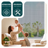 Store moustiquaire pour fenetre enroulable et recoupable en pvc L130 x H160 cm Blanc - vounat.shop
