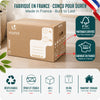 Lot de 20 cartons de demenagement stockage 45L Fabrique en France 50x30x30cm - vounat.shop