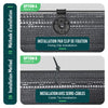 Brise vue occultant en HDPE 90g/m² 1.8x20m avec attaches de fixation anthracite - vounat.shop