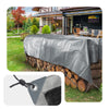 Bâche de Protection en Polyéthylène resistant et impermeable 180g/m² gris et noir 6x8m - vounat.shop