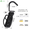 Lot de 4 supports de velo mural rangement suspendu noir - vounat.shop