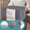 Lot de 9 sac de rangement sous vide Non Tisse XXL gris - vounat.shop