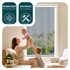 Store moustiquaire pour fenetre enroulable et recoupable en pvc L80 x H130 cm Blanc - vounat.shop